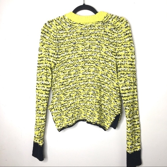 Rag & Bone Yellow Black Viola Button Cardigan Sweater - Picture 7 of 16